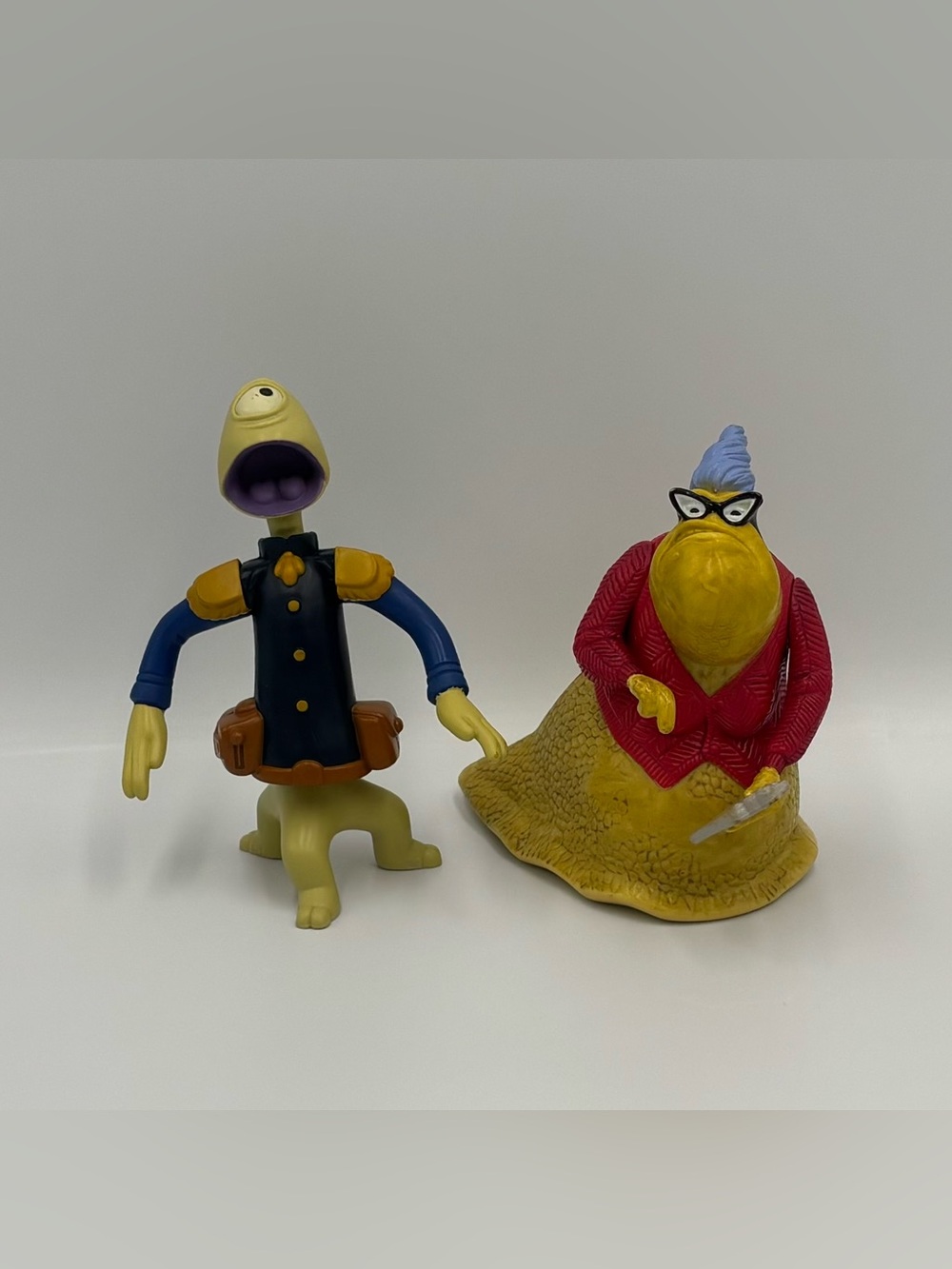 Y2K Vintage Disney Mcdonalds Toy Lot Lilo & Stitch Pleakley + Monsters Inc Roz